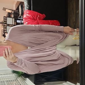 Cowl neck jersey long sleeve